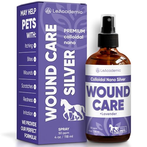 Dog Wound Spray | Cat and Dog Wound Care | Dog Itch Spray | Pet Wound Care + Lavender | Wound Care for Dogs | Cat Wound Care | Horse Wound Care | Wound Care for Cats | Chicken Wound Spray | 4 Oz