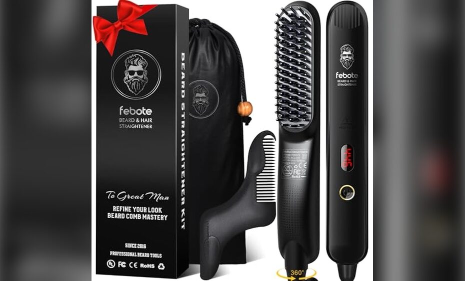Heat-Controlled Beard Straightening Comb